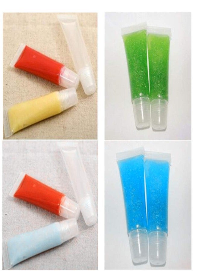Erewa 12Pcs 8ml Clear Empty Tubes Refillable Containers for DIY Lip Gloss Balm & Travel Toiletries - Image 5